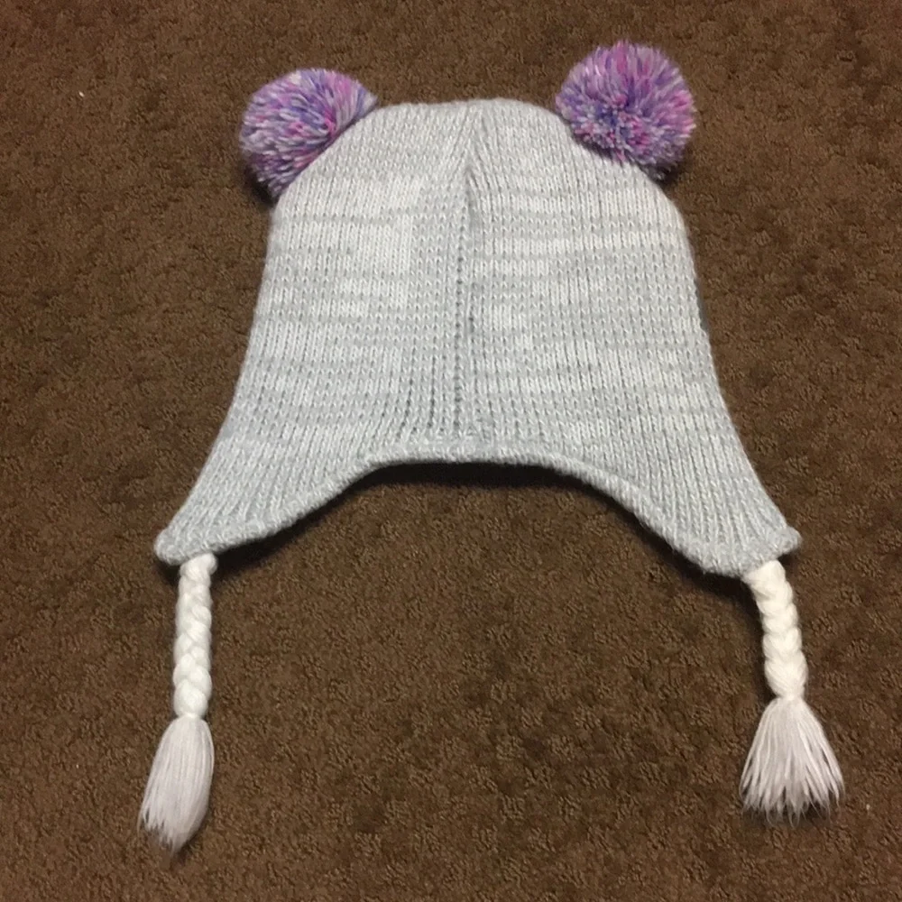 Owl hat adorable full fleece inside in EUC size 8-14-like new